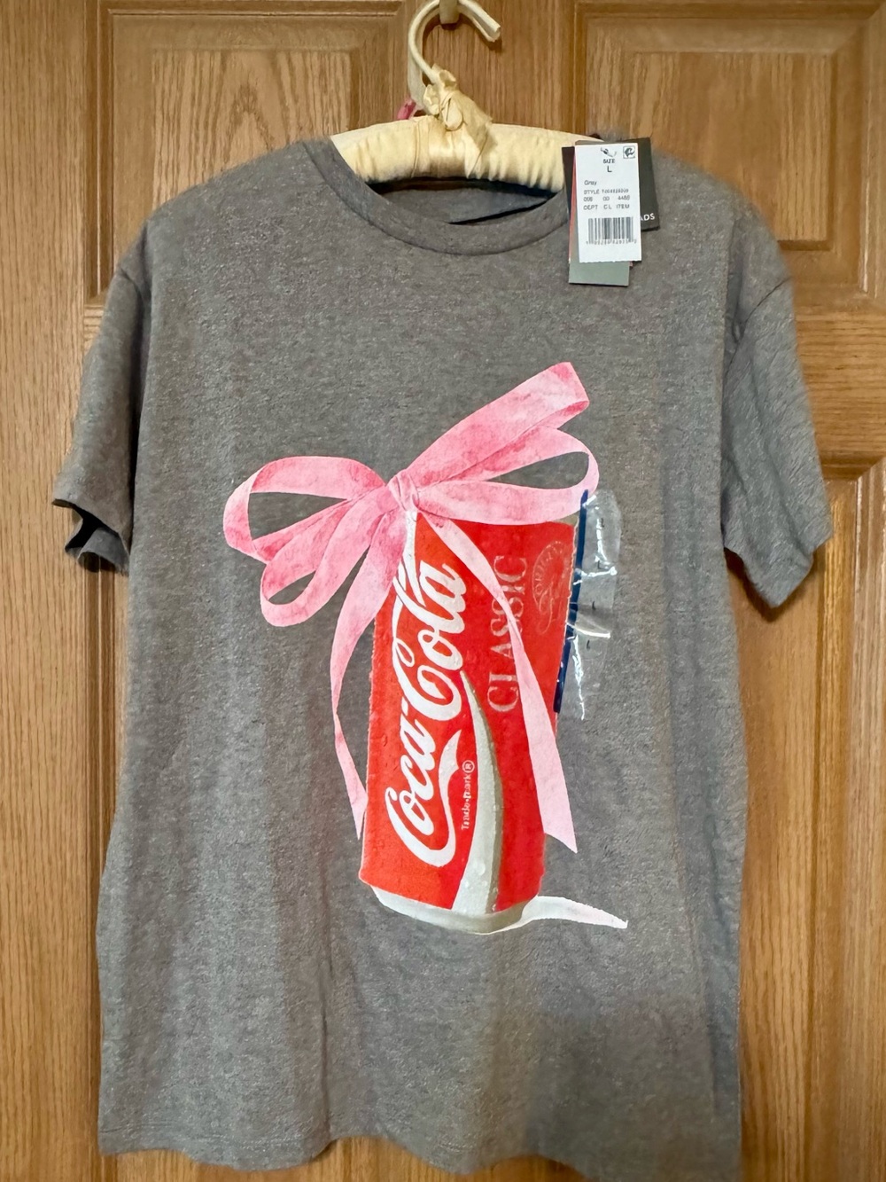 Coca Cola Grey Tee Large NWT